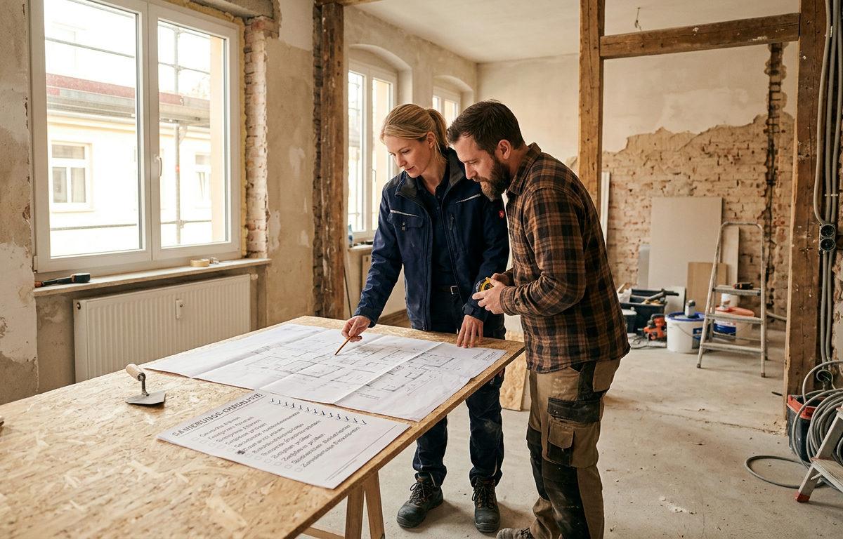 Sanierungs-Checkliste: Was Sie vor Auftragserteilung klären müssen