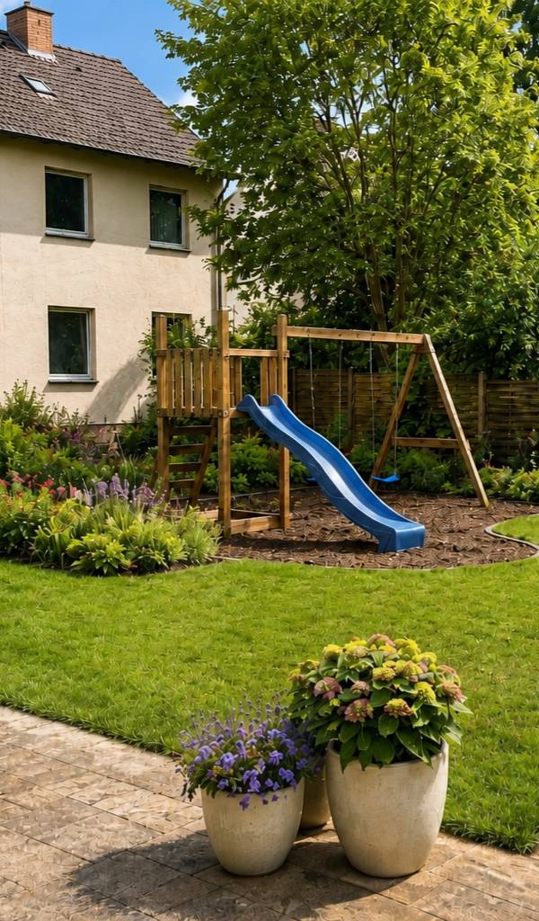 Neugestaltung eines Garten: Einfamilienhaus in Hockenheim